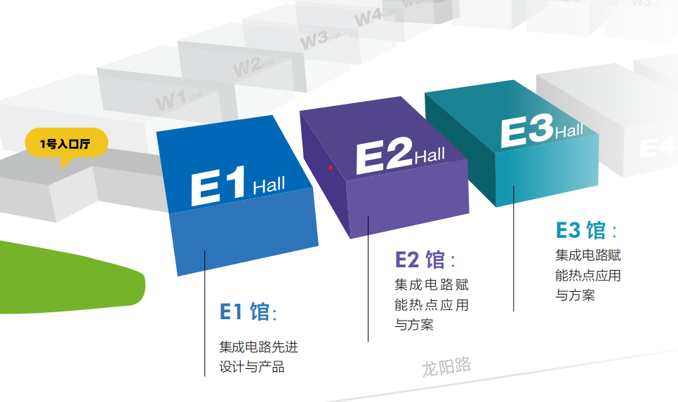上海电子展展位分布图